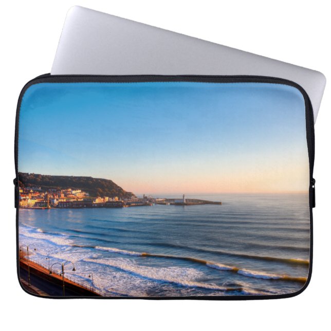 Scarborough Coastline Laptop Sleeve (Front)