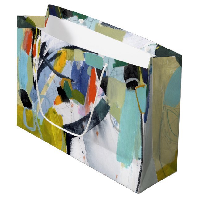 Scarborough Fair - Abstract Large Gift Bag (Front Angled)