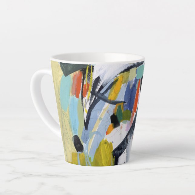 Scarborough Fair - Abstract Latte Mug (Left Angle)