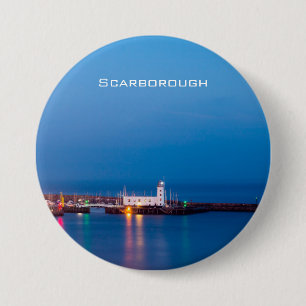 Scarborough Lighthouse 7.5 Cm Round Badge