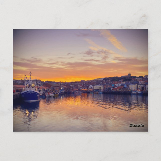 Scarborough Sunset Postcard (Back)