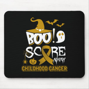 Scare away Childhood Cancer Fun Cancer Awareness C Mouse Pad