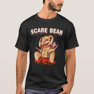 Scare Bear Funny Plushie Killer Spooky Halloween C T-Shirt