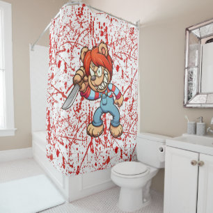 Scare Bear Shower Curtain