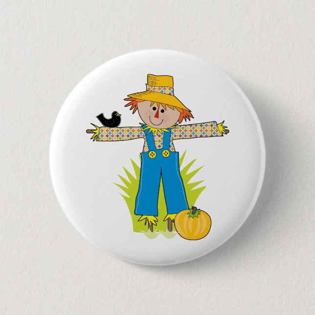 Scare Crow 6 Cm Round Badge (Front)