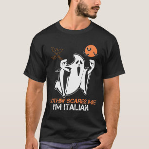 Scare Me I'm Italian Ghost Halloween Costume T-Shirt