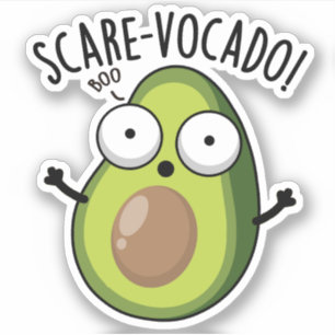 Scare-vocaco Funny Avocado Pun 