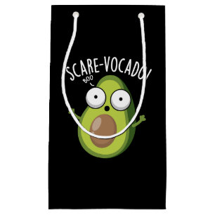 Scare-vocaco Funny Avocado Pun Dark BG Small Gift Bag