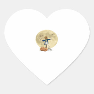 Scarecrow and moon Oversized T-Shirt.png Heart Sticker