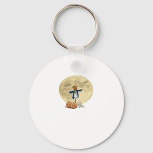 Scarecrow and moon Oversized T-Shirt.png Key Ring