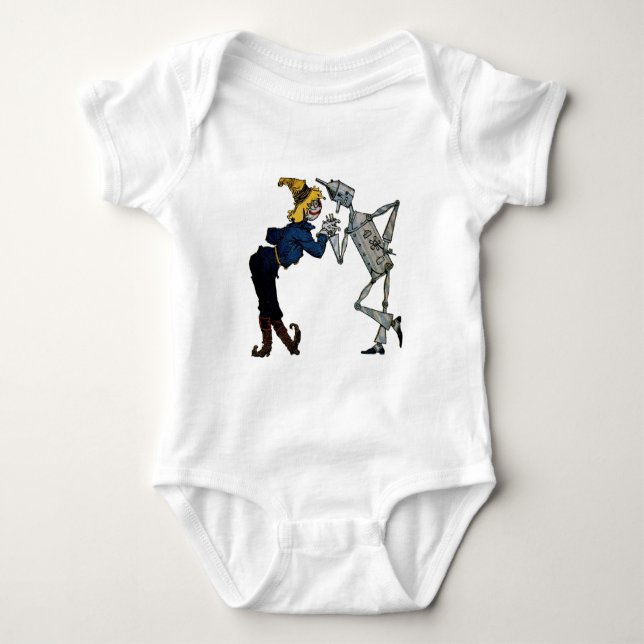 Scarecrow and Tin Man Baby Bodysuit (Front)