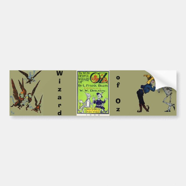 Scarecrow and Tin Man Bumper Sticker (Front)