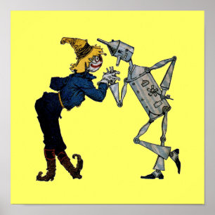 Scarecrow and Tin Man Canvas Print