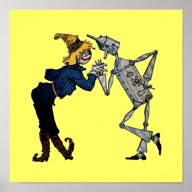 Scarecrow and Tin Man Canvas Print (Front)