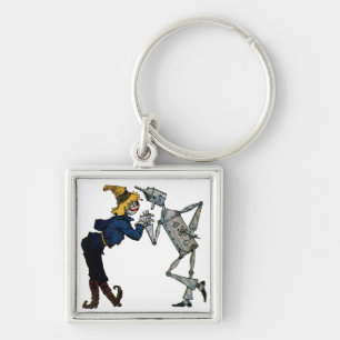 Scarecrow and Tin Man Key Ring