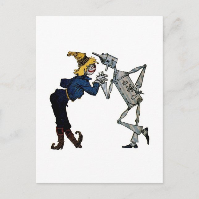 Scarecrow and Tinman Postcard (Front)