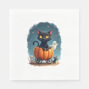 Scarecrow Cat Sentinel Napkin