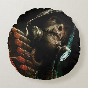 Scarecrow Character Art Round Cushion