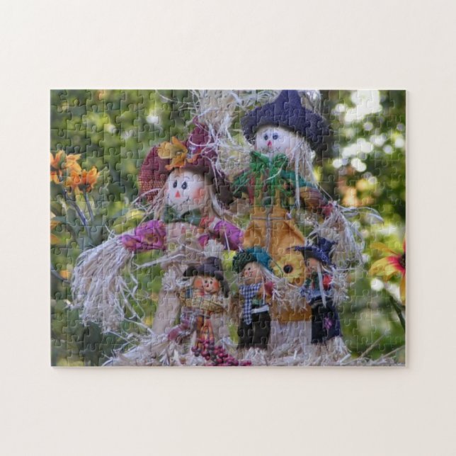 scarecrow family square jigsaw puzzle (Horizontal)