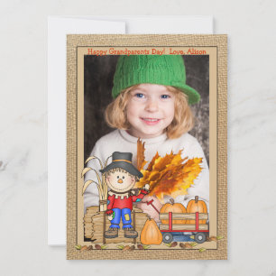 Scarecrow Frame Photo Card
