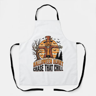 Scarecrow Halloween Shirt Vintage Engraving Harves Apron
