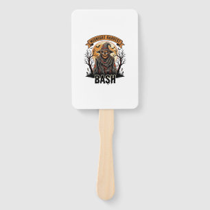 Scarecrow Halloween Shirt Vintage Engraving Party  Hand Fan