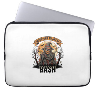 Scarecrow Halloween Shirt Vintage Engraving Party Laptop Sleeve