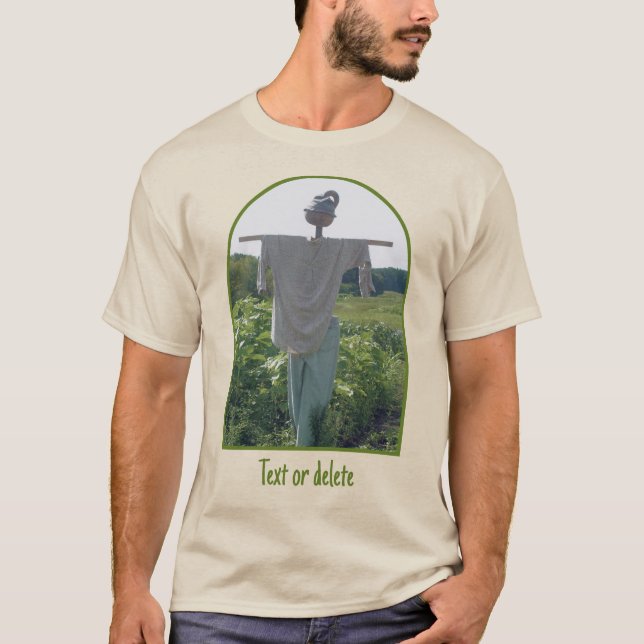Scarecrow In Garden Field Personalized T-Shirt (Front)