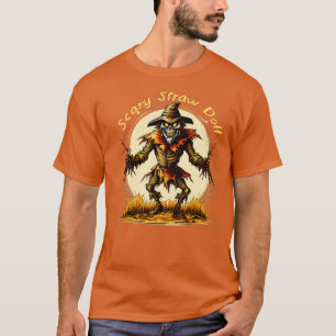 Scarecrow Monster Scary Straw Doll T-Shirt