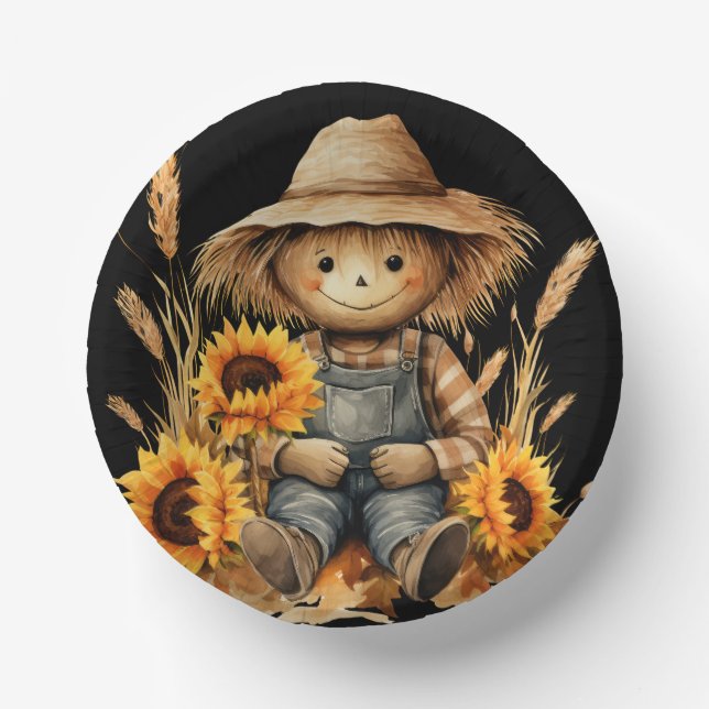 Scarecrow Paper Plate (Front)