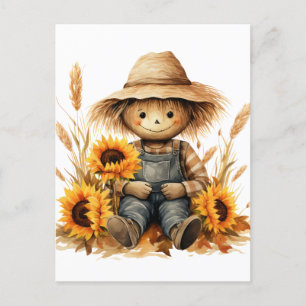 Scarecrow postcard