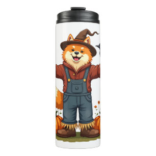 Scarecrow Samoyed Dog Thermal Tumbler