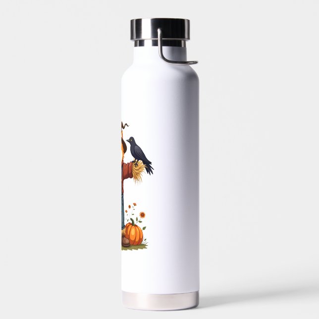Scarecrow Samoyed Dog Water Bottle (Left)