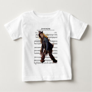 Scarecrow w/Sheet Music Background Baby T-Shirt