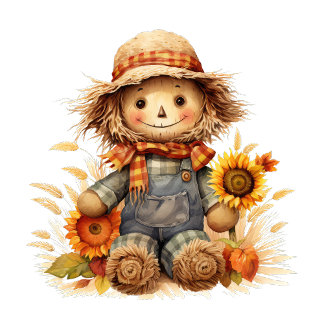 Scarecrow with Sunflower T-Shirt