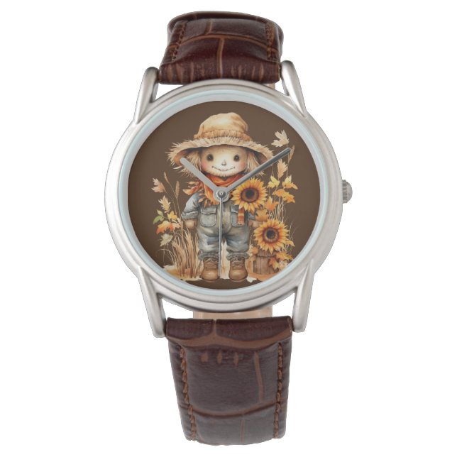 Scarecrow with Sunflowers  Watch (Front)