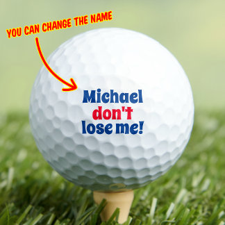Scared Ball, Funny Custom Personalized Golf Balls