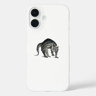 scared cat abstract iPhone 16 case