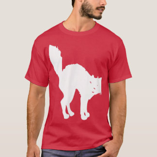 Scared Cat Halloween Rendy Aesthetic T-Shirt
