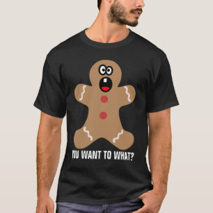 Scared Gingerbread Men the Best Christmas Guests T-Shirt