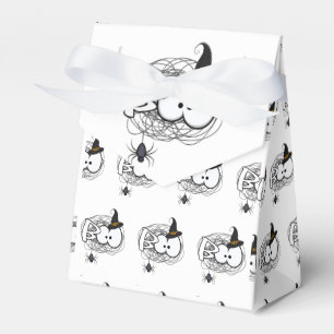Scared Halloween Boo Eyes Favor Box Bag - White