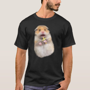 Scared Hamster Meme Kids Cute Christian Hamster Sa T-Shirt