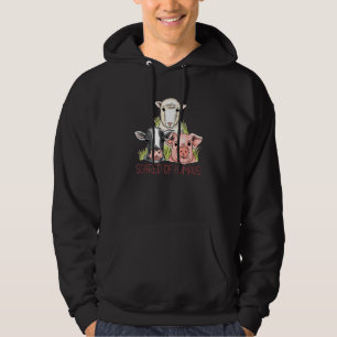 Scared Of Humans Vegetable Vegetarian Plant Vegan Hoodie