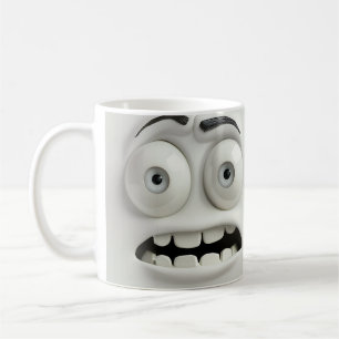 Scared Sarcastic Face 3D Mug Wrap