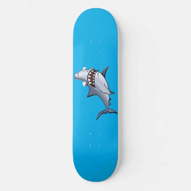 Scared Shark Skateboard Deck (Front)
