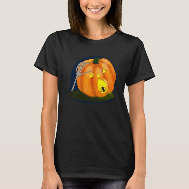 Scared Silly Pumpkin T-Shirt (Front)