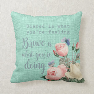 Scared vs Brave Cushion