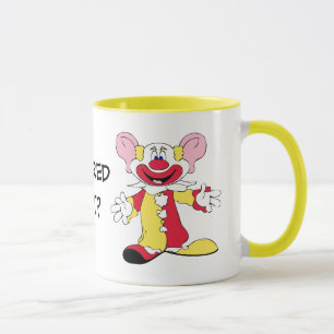 SCARED YET? Big Eared Clown Ceramic Mug