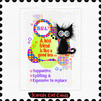 Scaredy Cat Best Friend Card