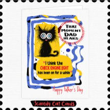 Scaredy Cat "Check Engine Light" Father's Day